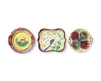 A Collection of Ten Majolica Tablewares