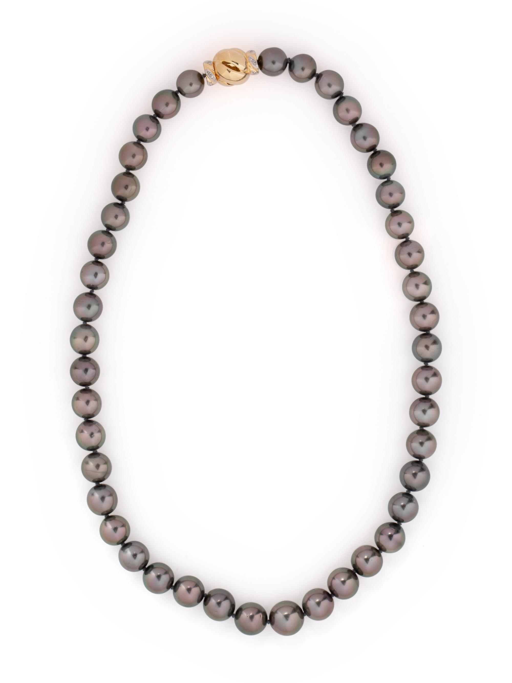 CULTURED TAHITIAN PEARL NECKLACE