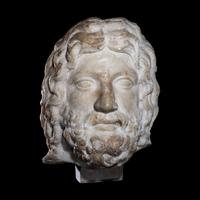 A Roman Marble Head of a God