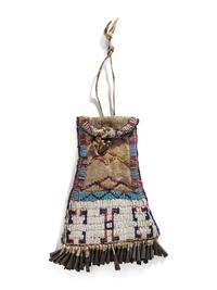 Apache Beaded Hide Strike-a-Light Bag