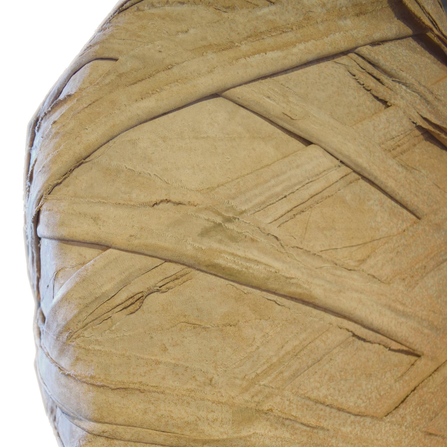 An Artist-Made Fabric Mummy 20 "W x 10'' D x 72 "H — Belgium, 21st Century