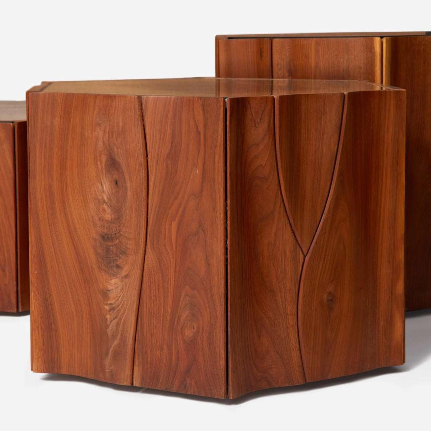 Phillip Lloyd Powell (American, 1919-2008) Set of Three Occasional Tables, New Hope, Pennsylvania, 1976