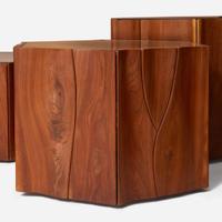 Phillip Lloyd Powell (American, 1919-2008) Set of Three Occasional Tables, New Hope, Pennsylvania, 1976