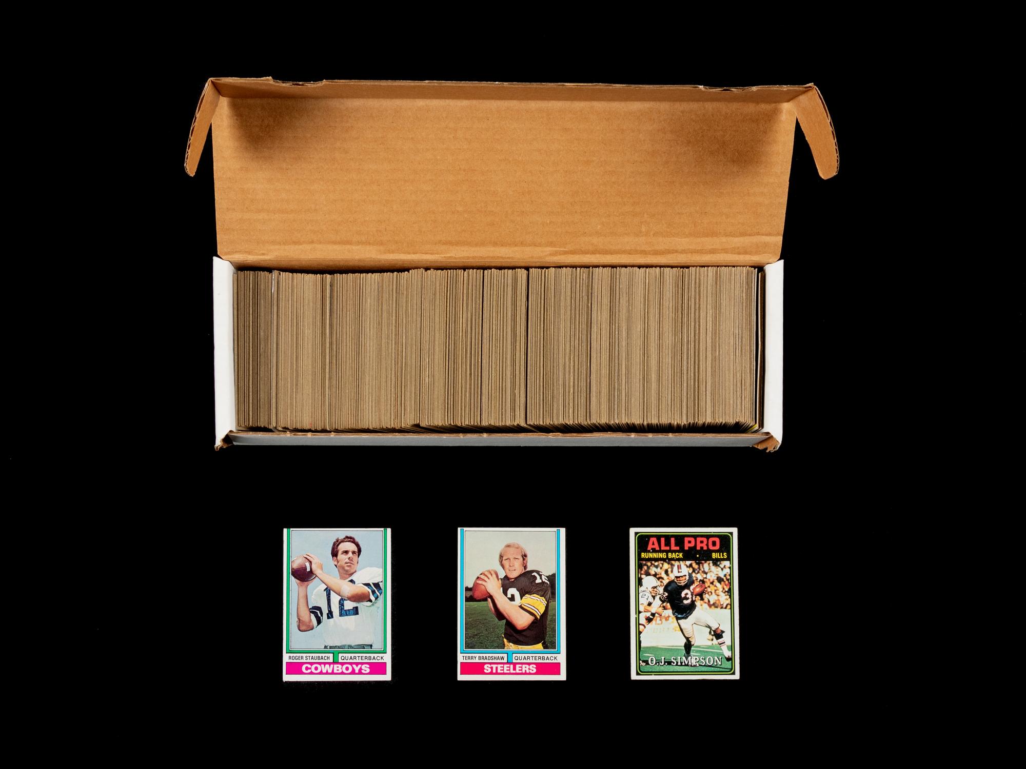 A Complete Set of 1974 Topps Football Cards (528/528)