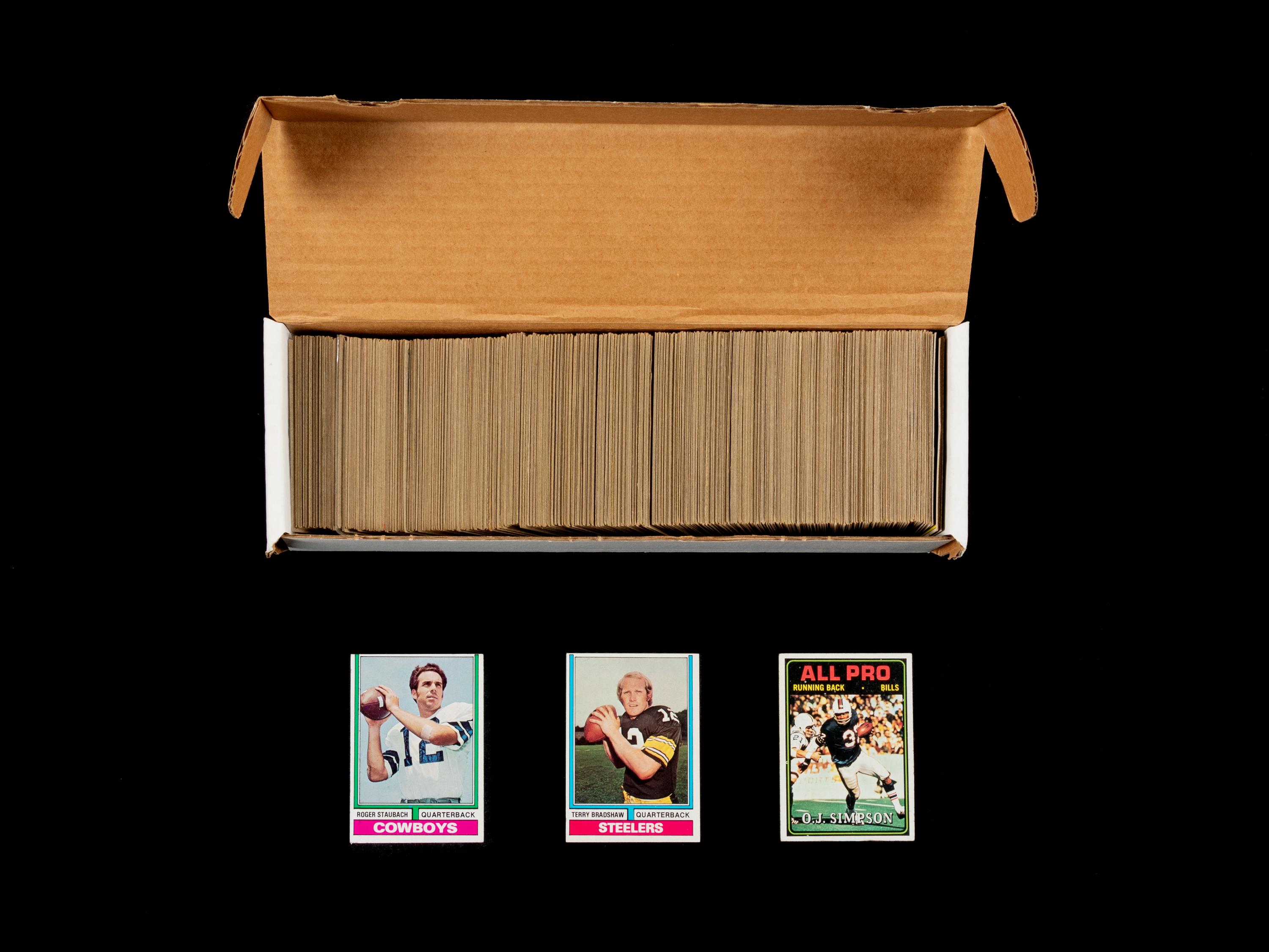 A Complete Set of 1974 Topps Football Cards (528/528)