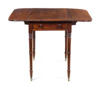 A Federal Mahogany Pembroke Table Height 28 x width 35 x depth 20 inches. — EARLY 19TH CENTURY