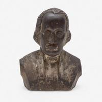 A carved stone bust of George Washington (1732-1799) Dated "1811"