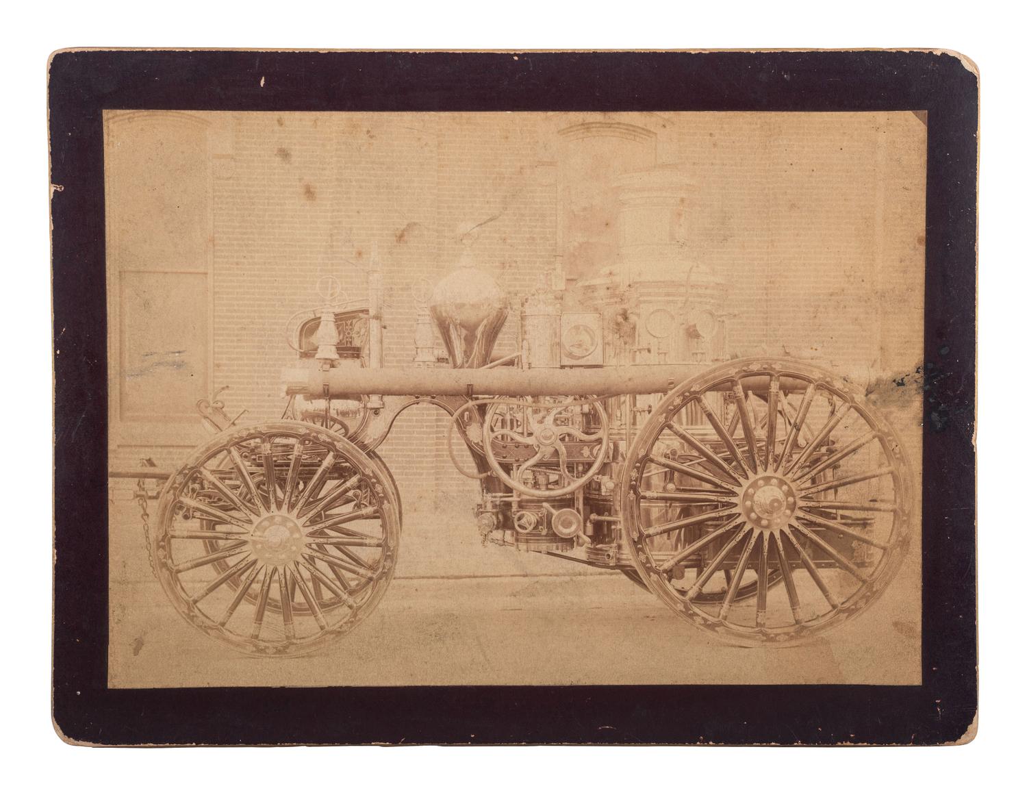 [EARLY PHOTOGRAPHY] -- [OCCUPATIONAL]. A group of 19 images related to firefighting.