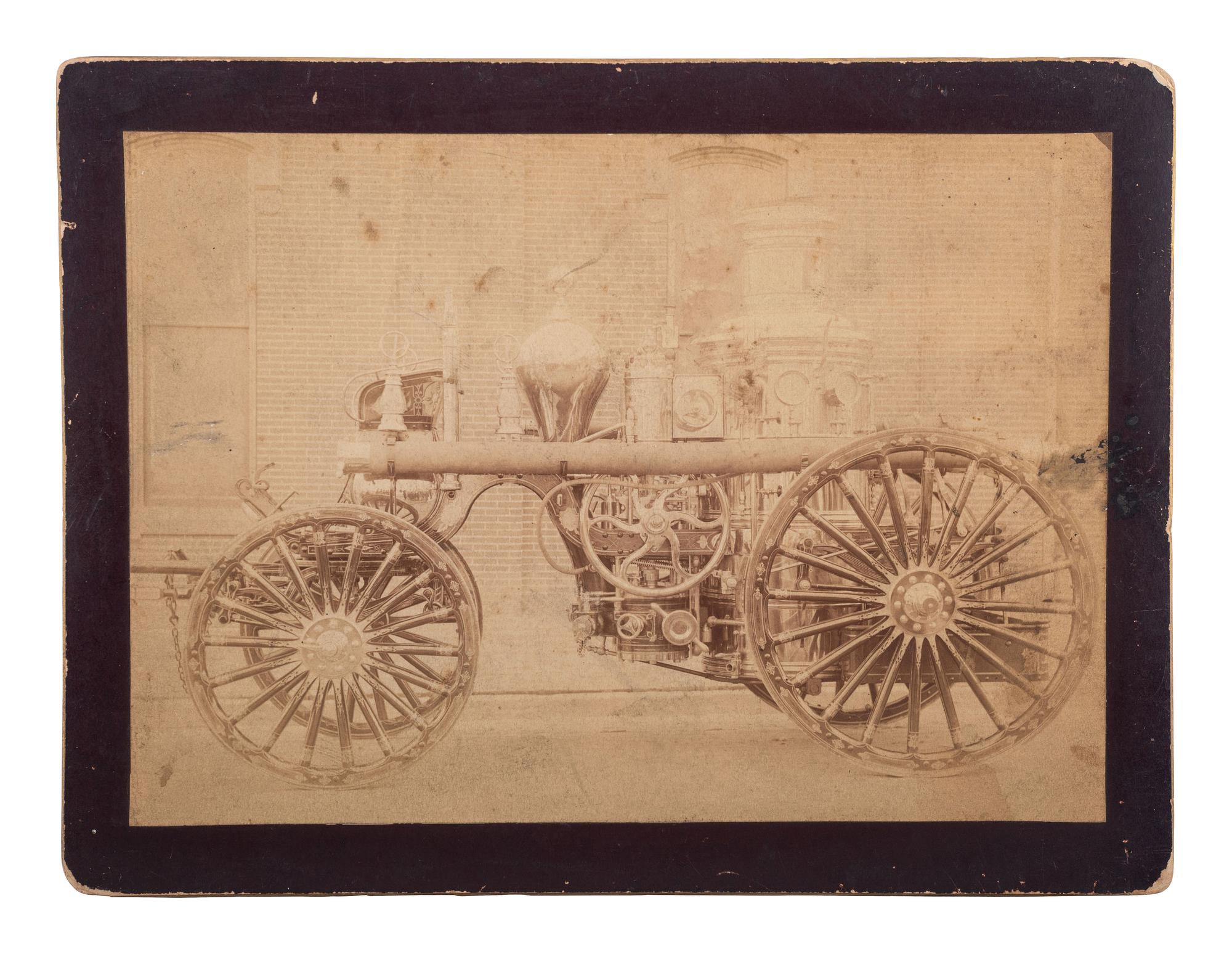 [EARLY PHOTOGRAPHY] -- [OCCUPATIONAL]. A group of 19 images related to firefighting.