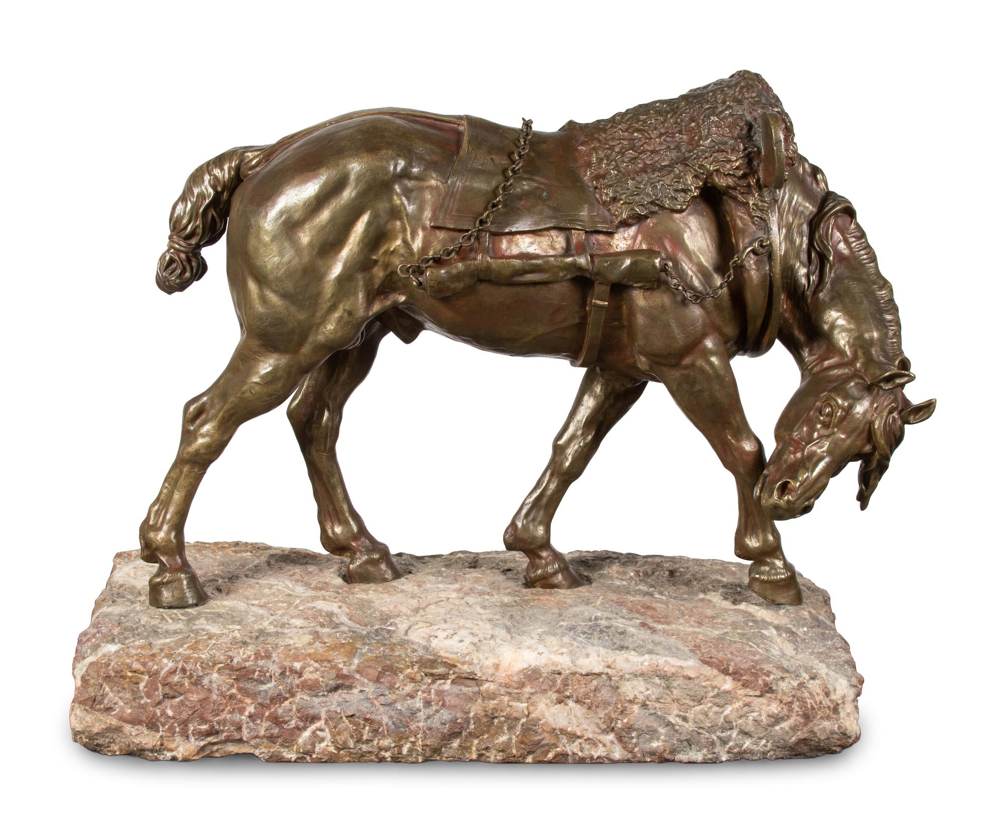 Arthur Jacques Leduc (French, 1848-1918) A Horse with Character bronze