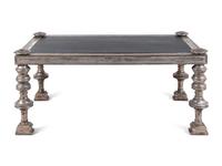 A Contemporary Silvered Wood Low Table
