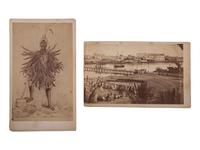 [EARLY PHOTOGRAPHY - AFRICAN]. A group of 4 CDVs featuring African subjects, including: