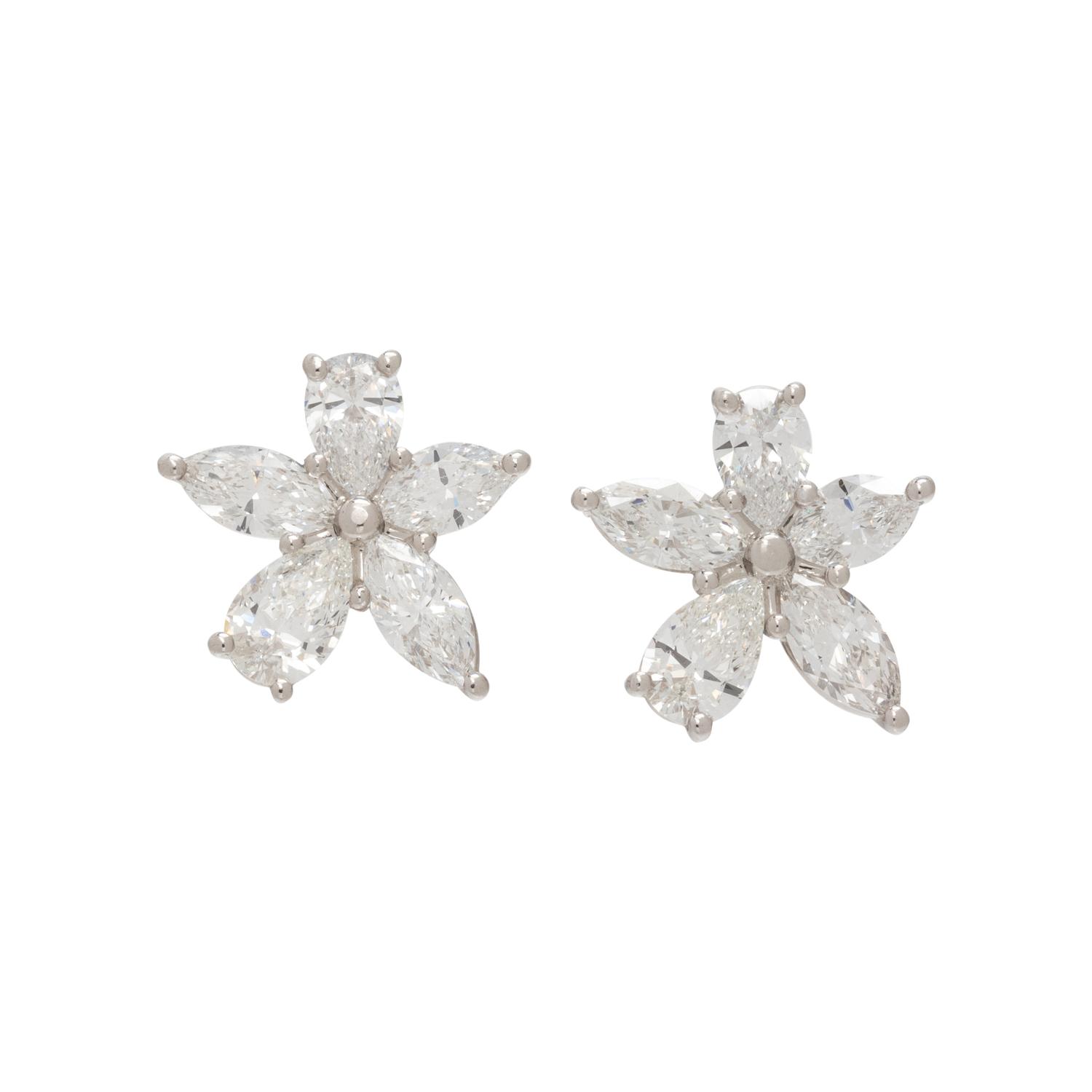 TIFFANY & CO., DIAMOND 'TIFFANY VICTORIA' EARRINGS