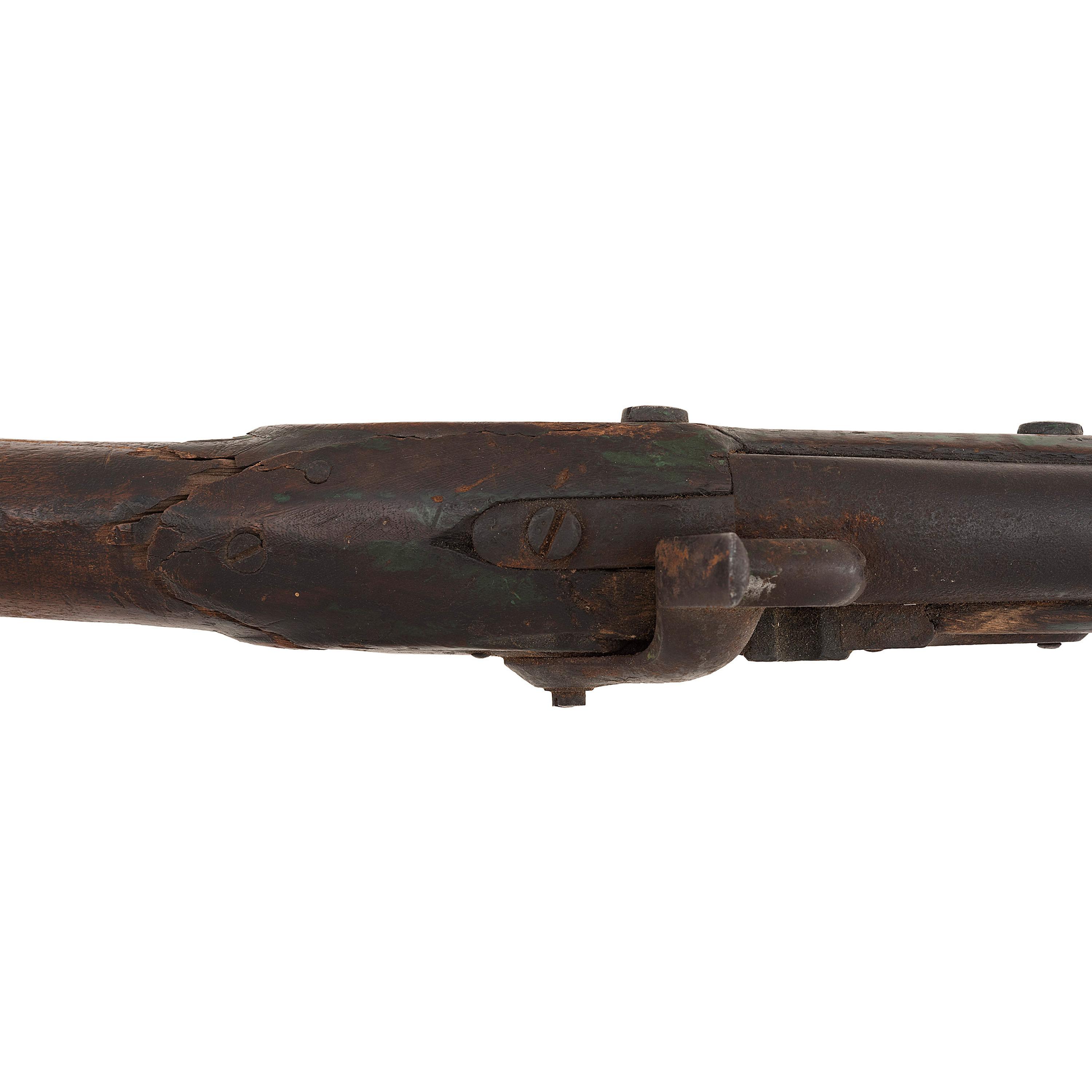 Native Used and Period Shortened US Model 1822 (1816 Type II) Musket by Harpers Ferry