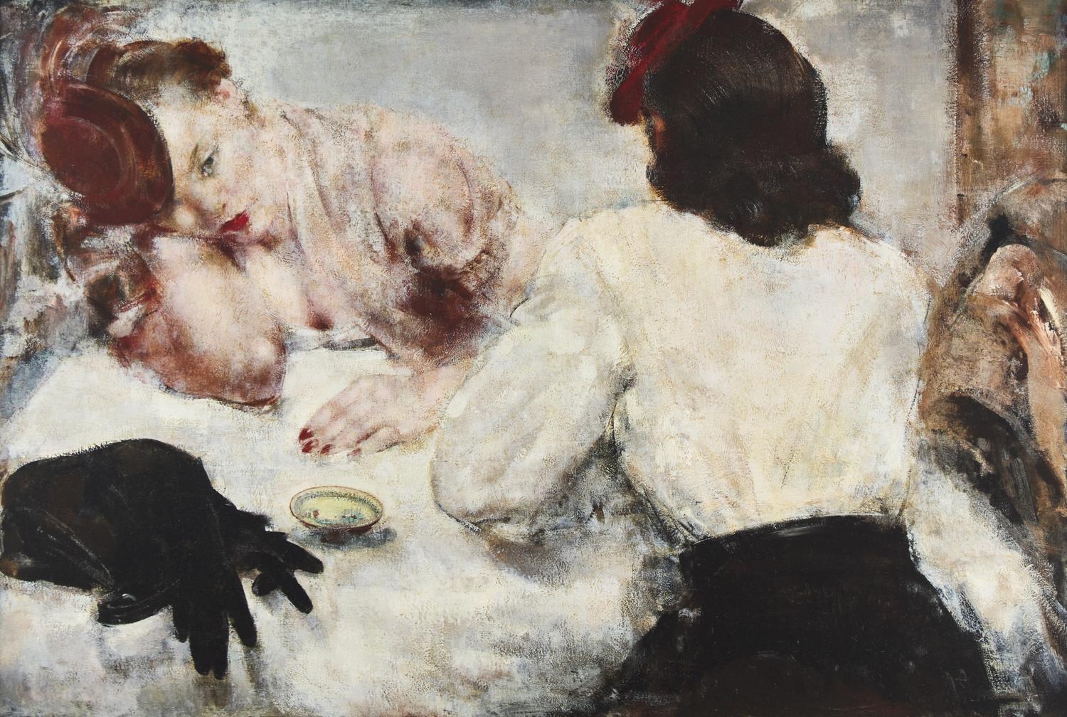 Rêverie (Two Women at a Café Table)