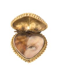 A Georgian Yellow Gold Lover's Eye Locket, 4.10 dwts.