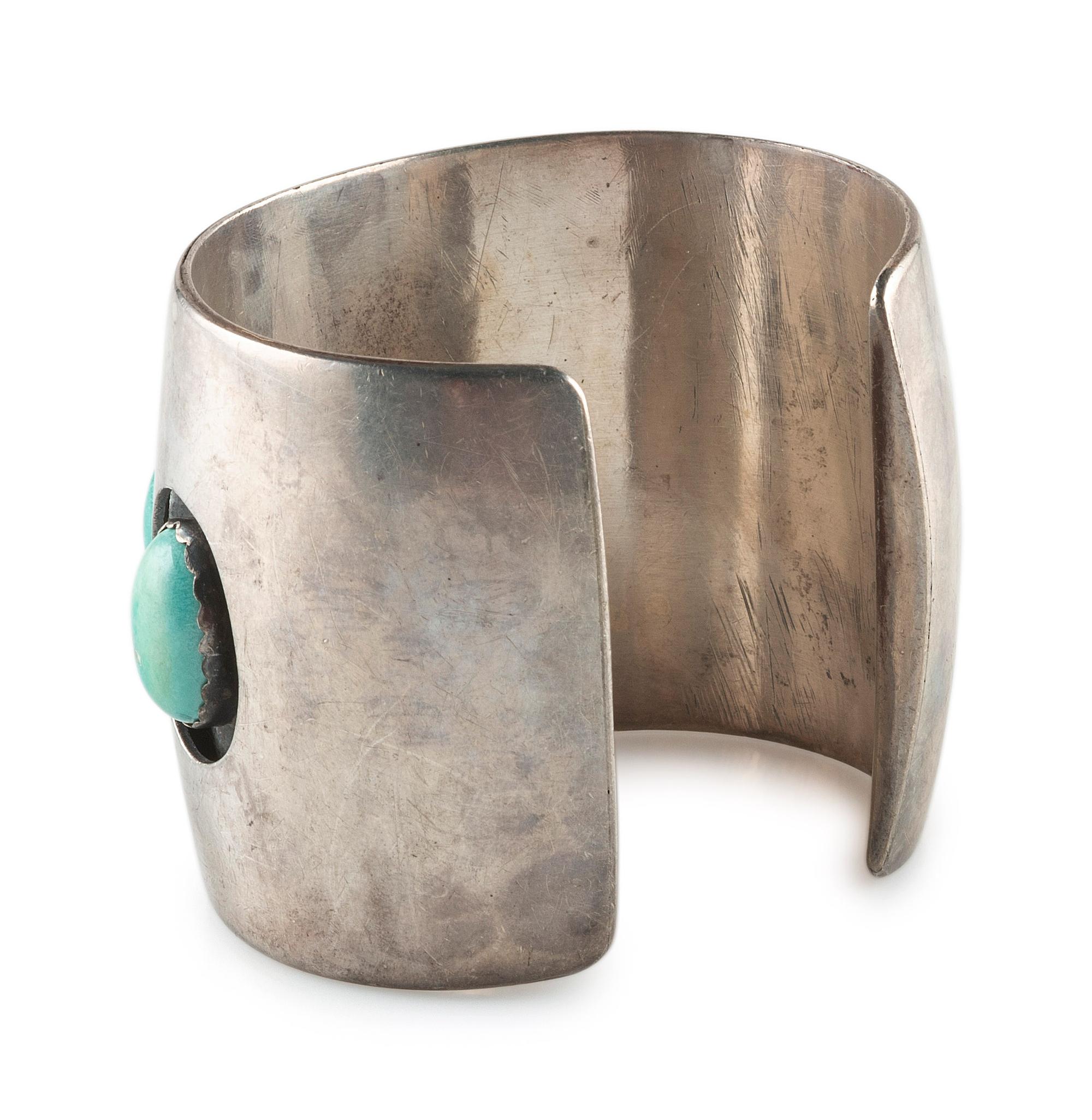 Silver and Turquoise Cuff Bracelet