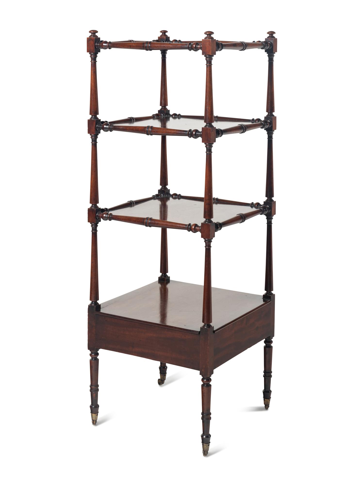 A Regency Mahogany Etagere