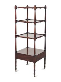 A Regency Mahogany Etagere