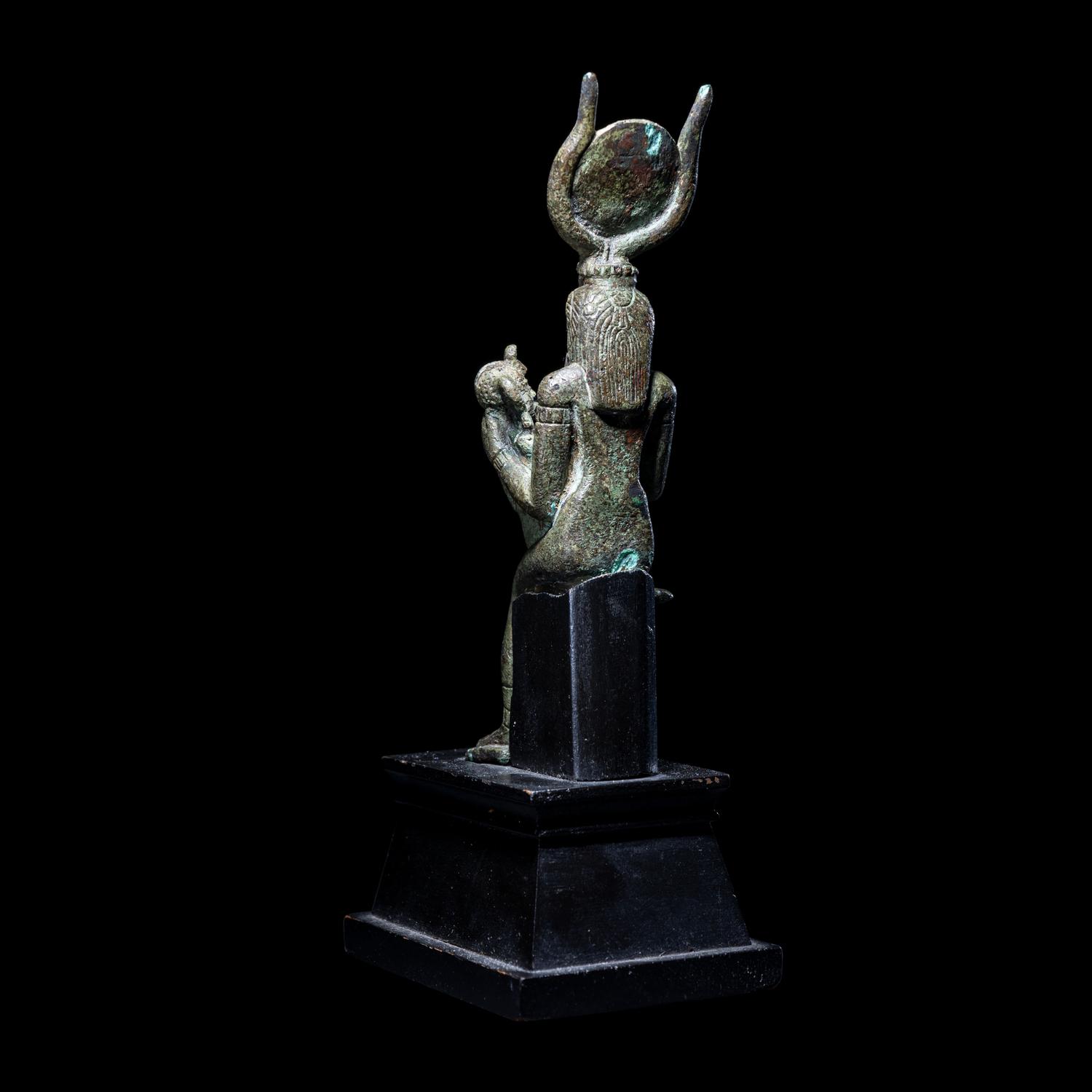 An Egyptian Bronze Isis and Horus