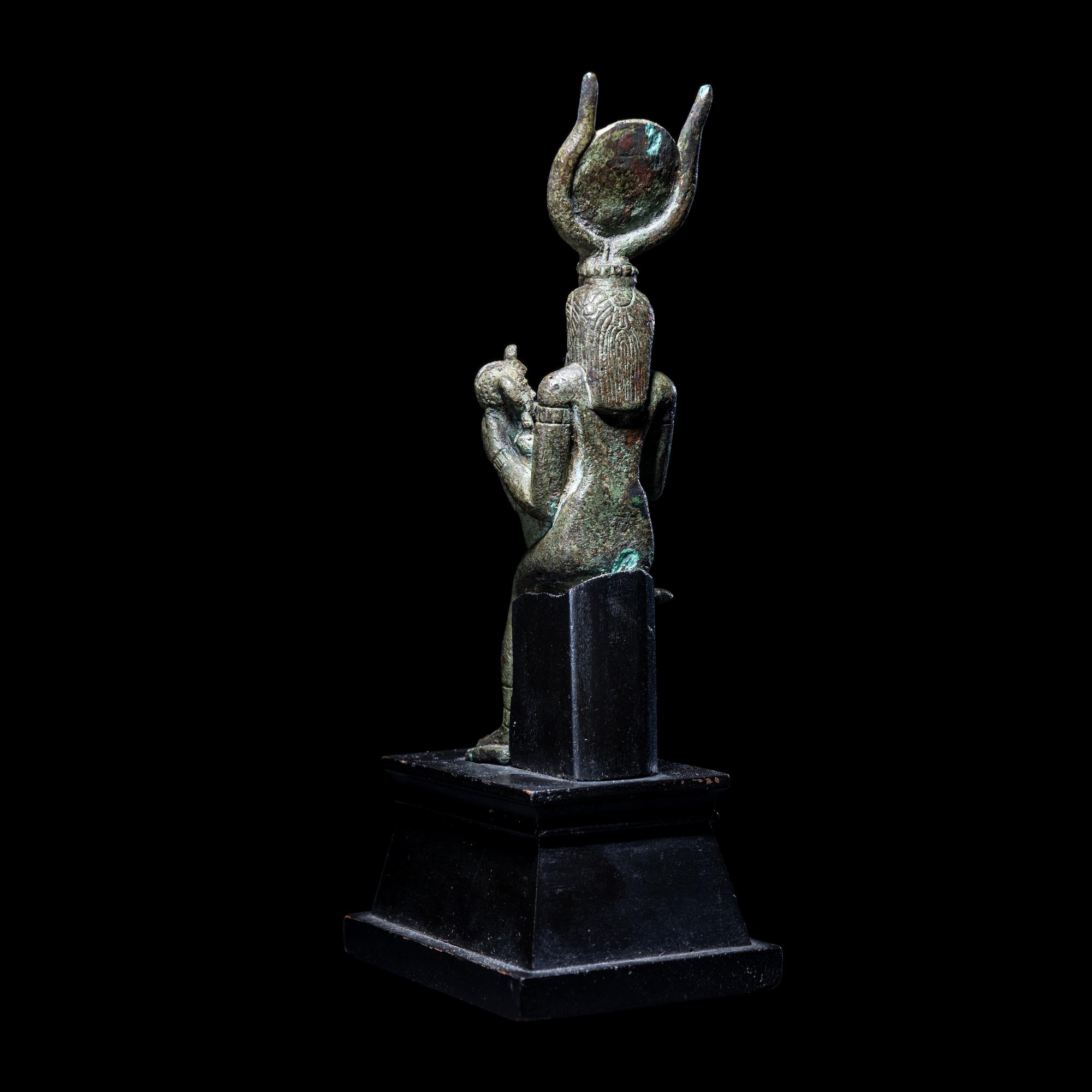 An Egyptian Bronze Isis and Horus