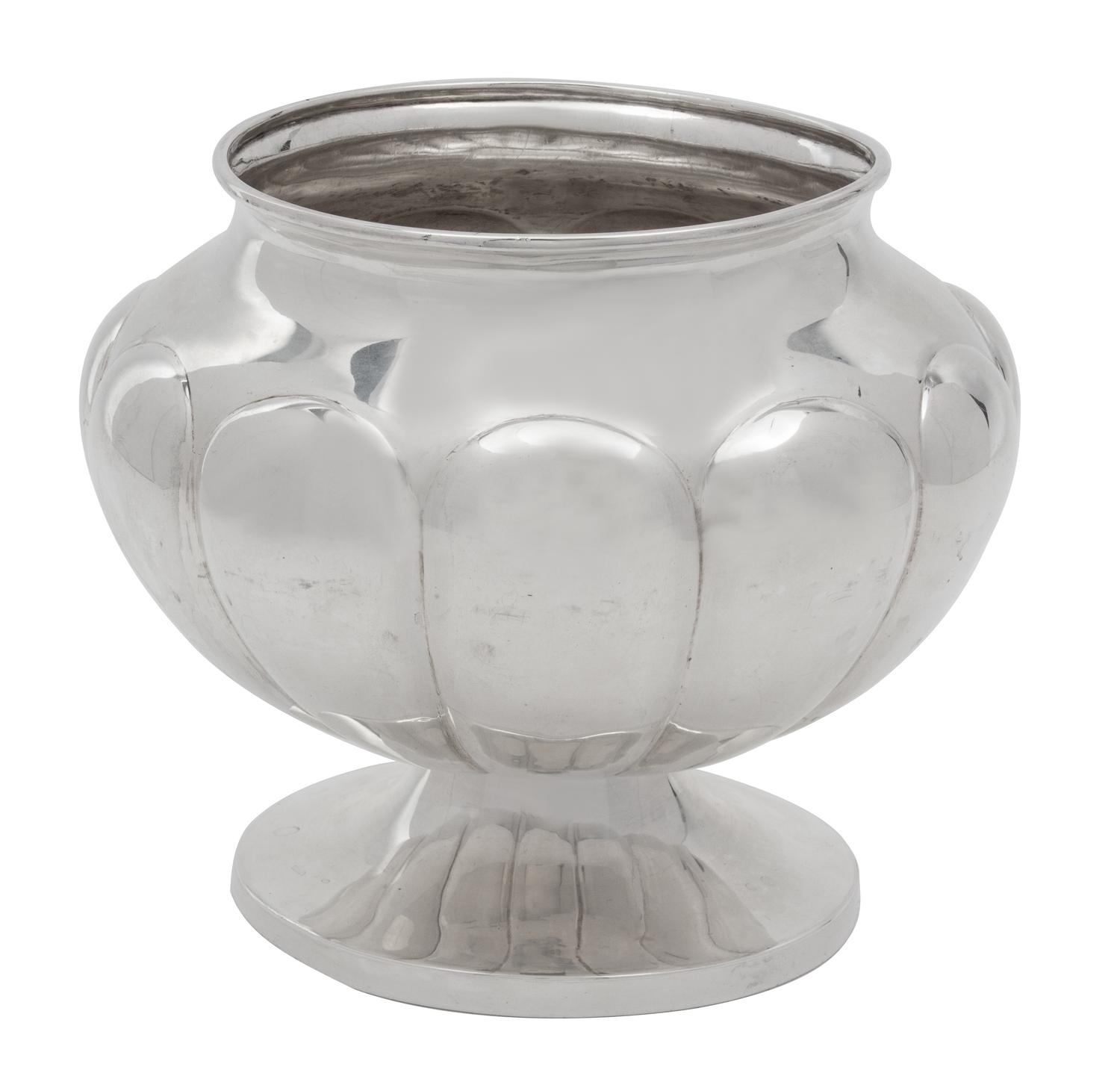 A Silver Footed Rose Bowl, Unknown Maker,