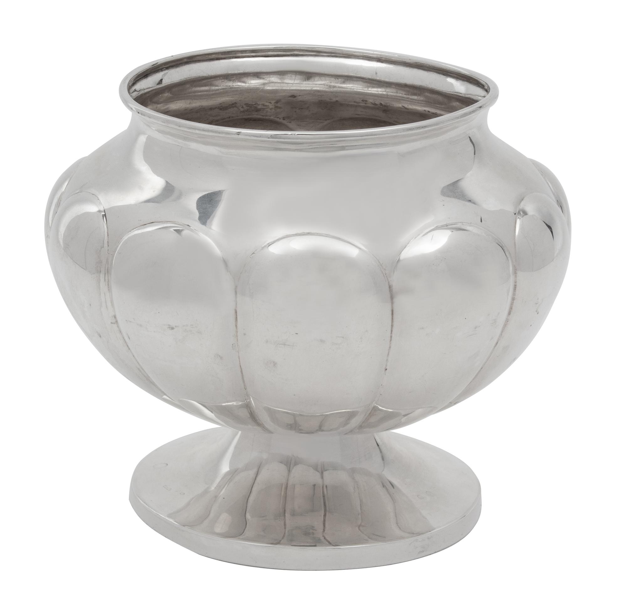 A Silver Footed Rose Bowl, Unknown Maker,