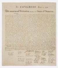 [Americana] [Declaration of Independence] (Force, Peter) In Congress, July 4, 1776. The unanimous Declaration of the thirteen united States of America