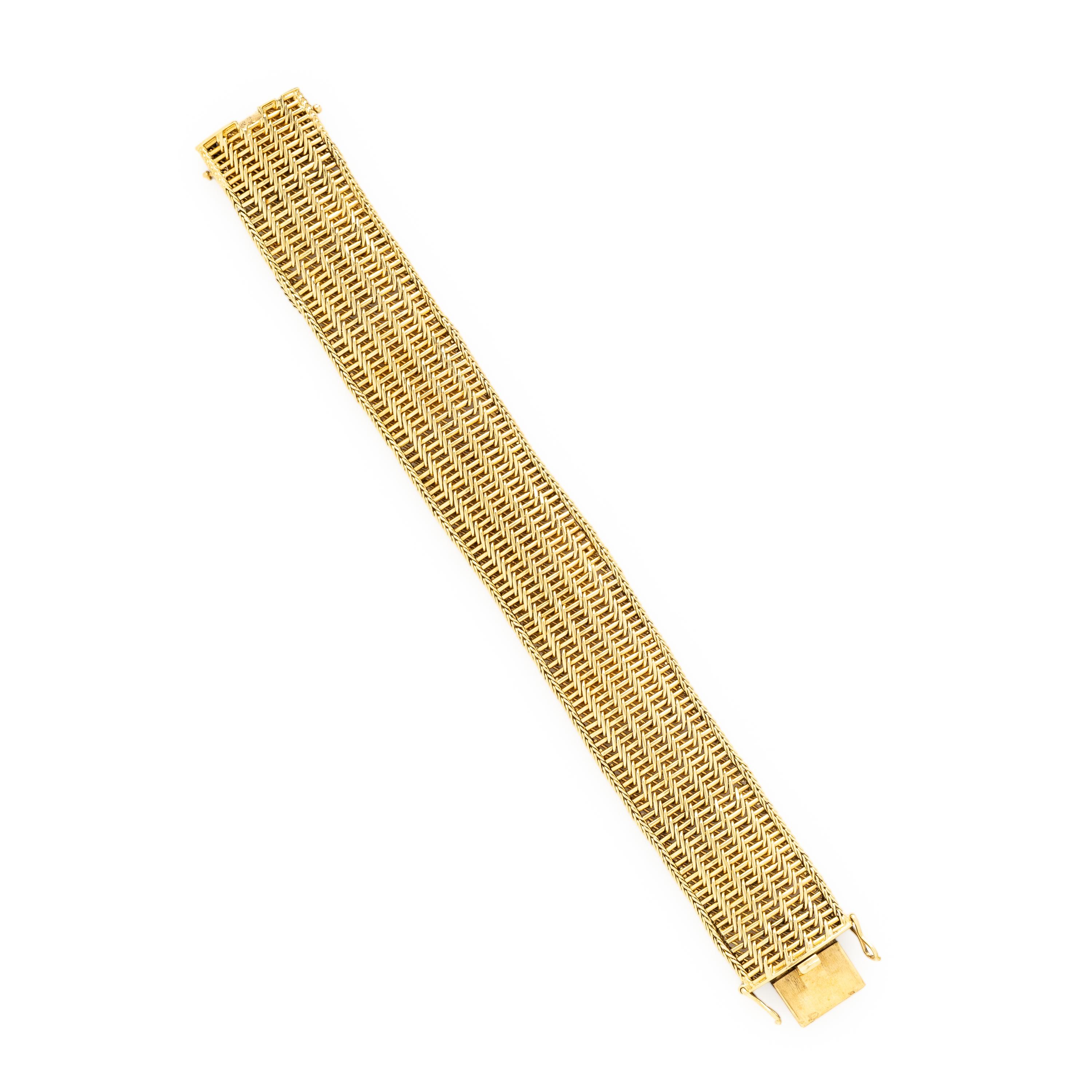 YELLOW GOLD LINK BRACELET