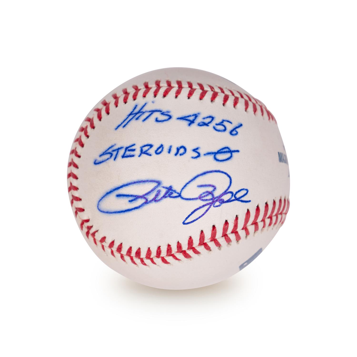 A Group of Five Pete Rose Signed Autograph Baseballs With Unique Inscriptions
