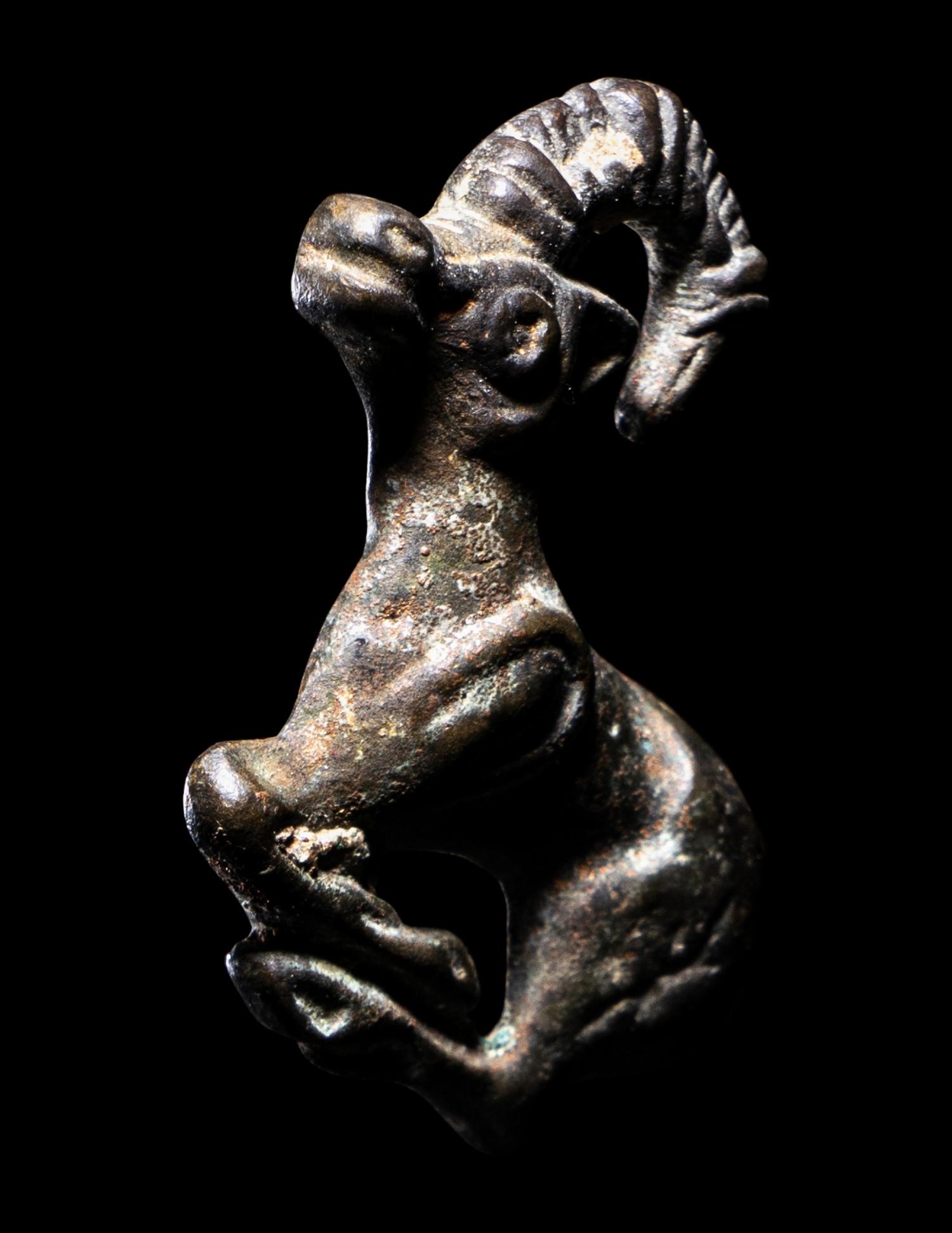 A Luristan Bronze Ibex