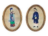 Two Chinese Portrait Miniatures