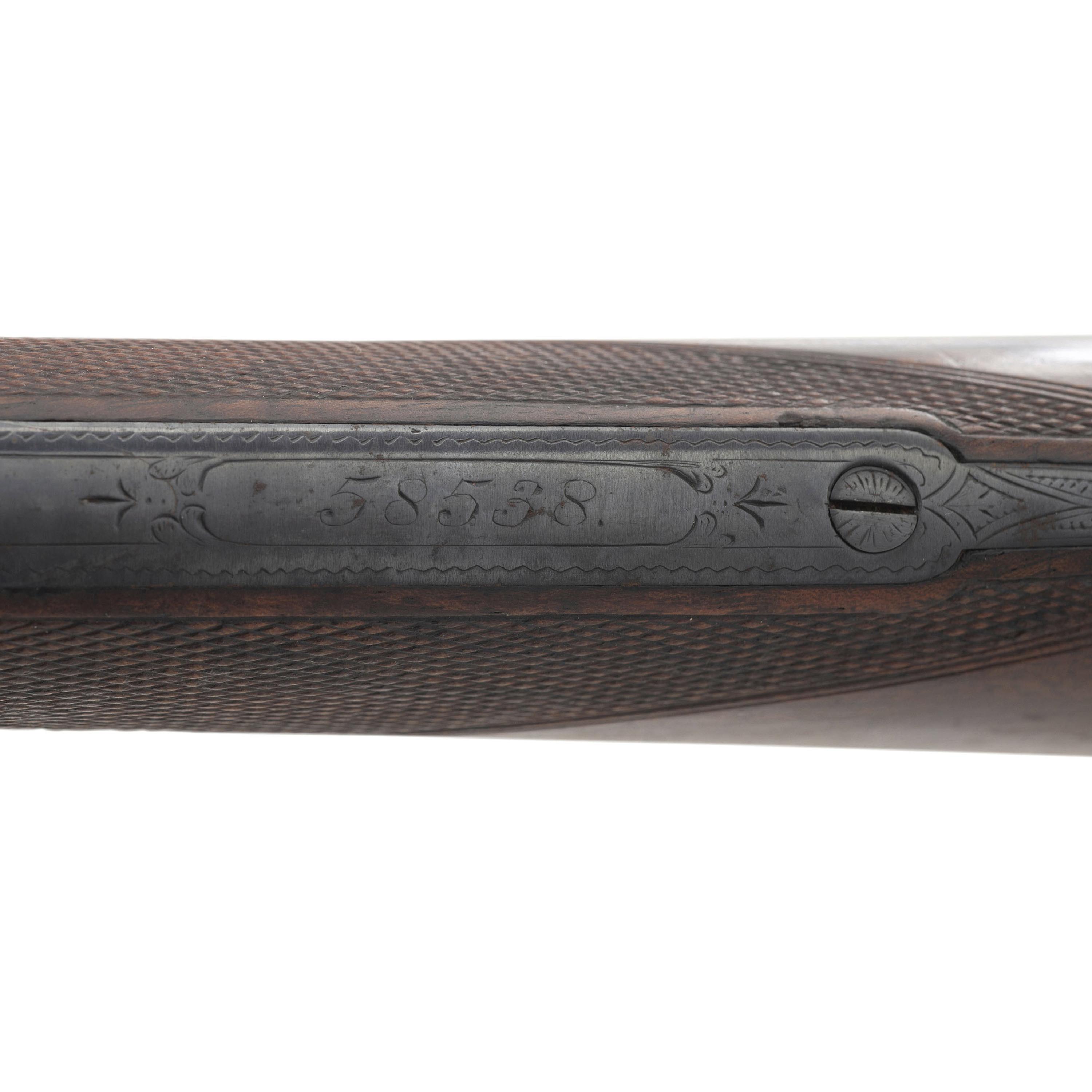 **High Quality B-Grade Lefever Arms Company SxS Hammerless Side Plate Shotgun with Krupp Barrels