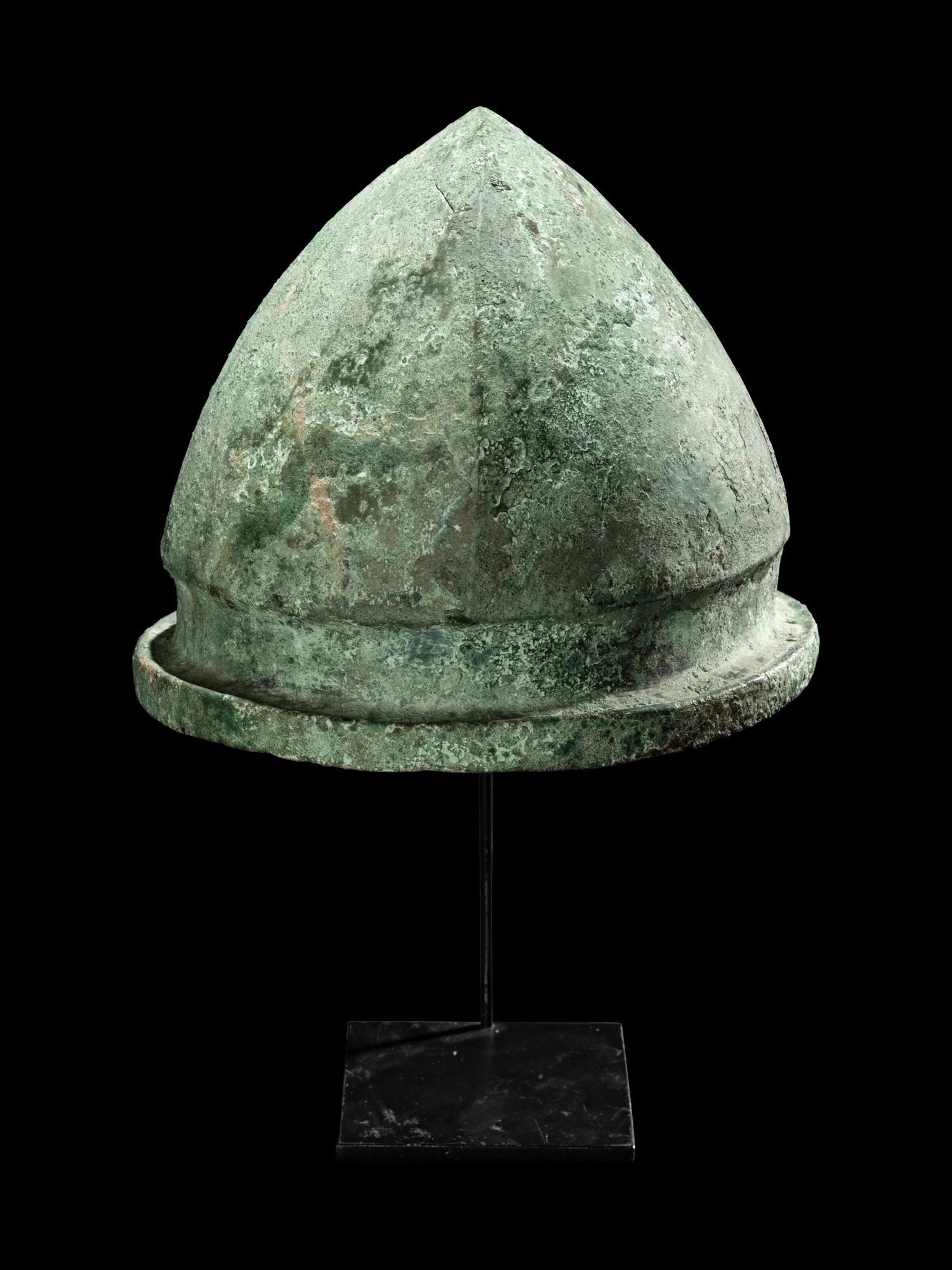 An Etruscan Bronze Negau Helmet