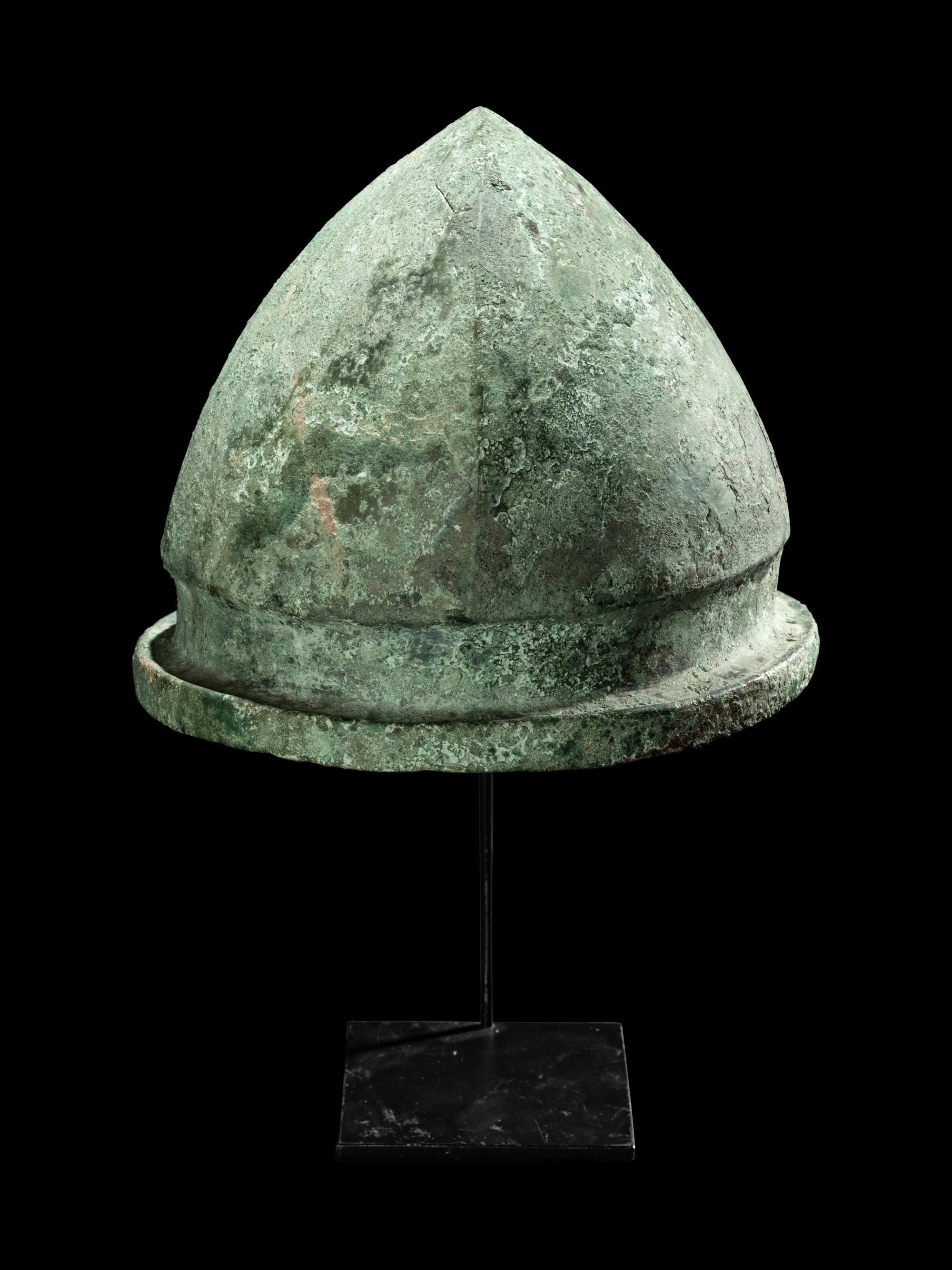 An Etruscan Bronze Negau Helmet