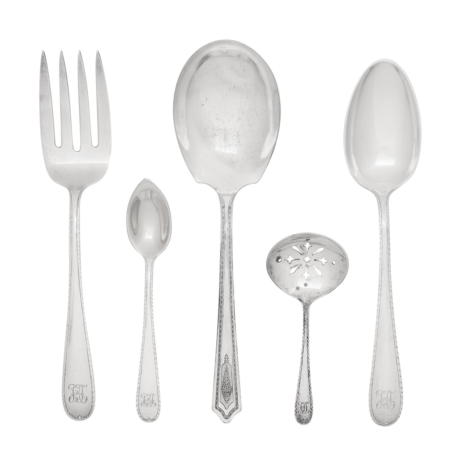 An American Silver Flatware Service