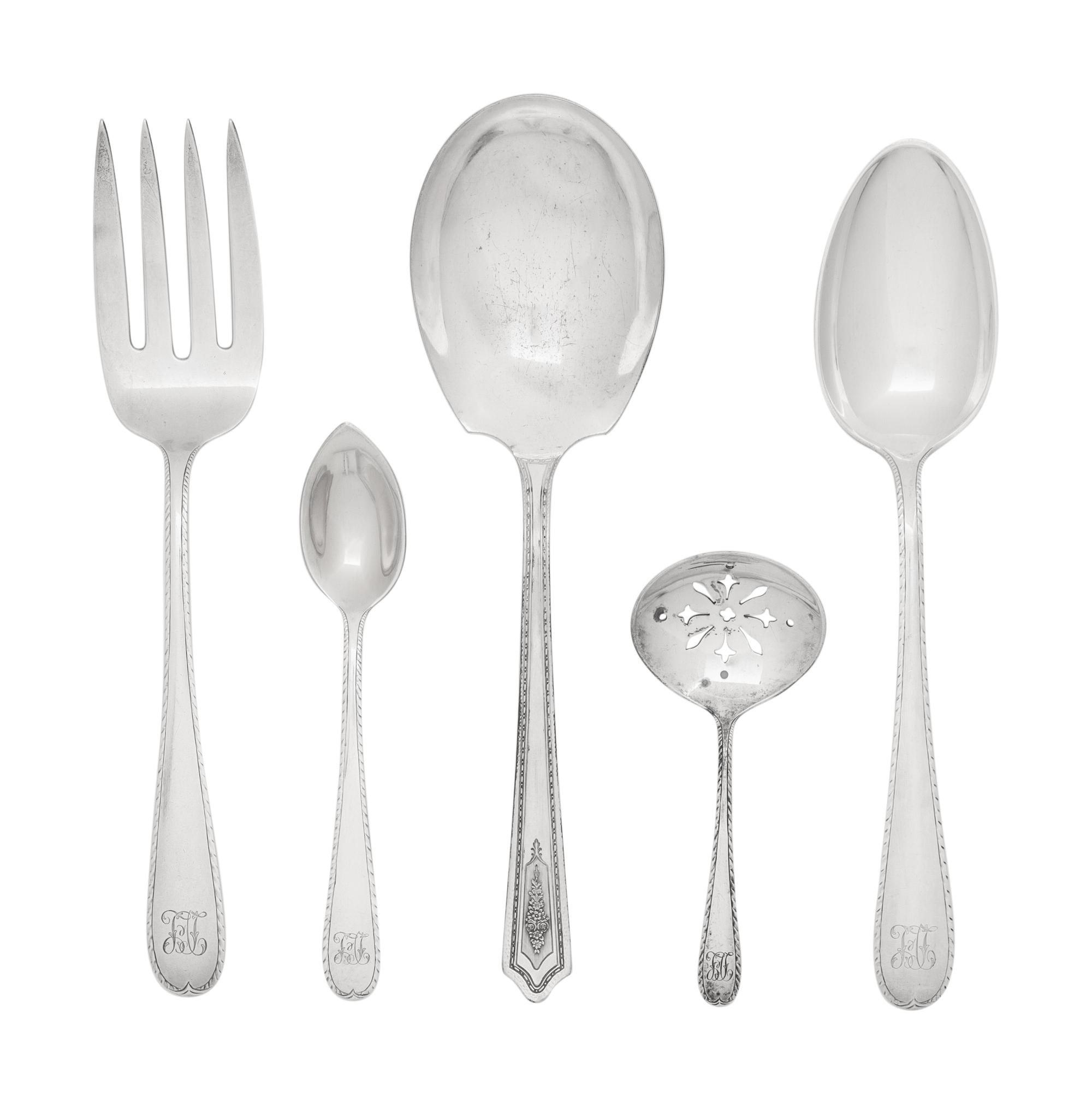 An American Silver Flatware Service