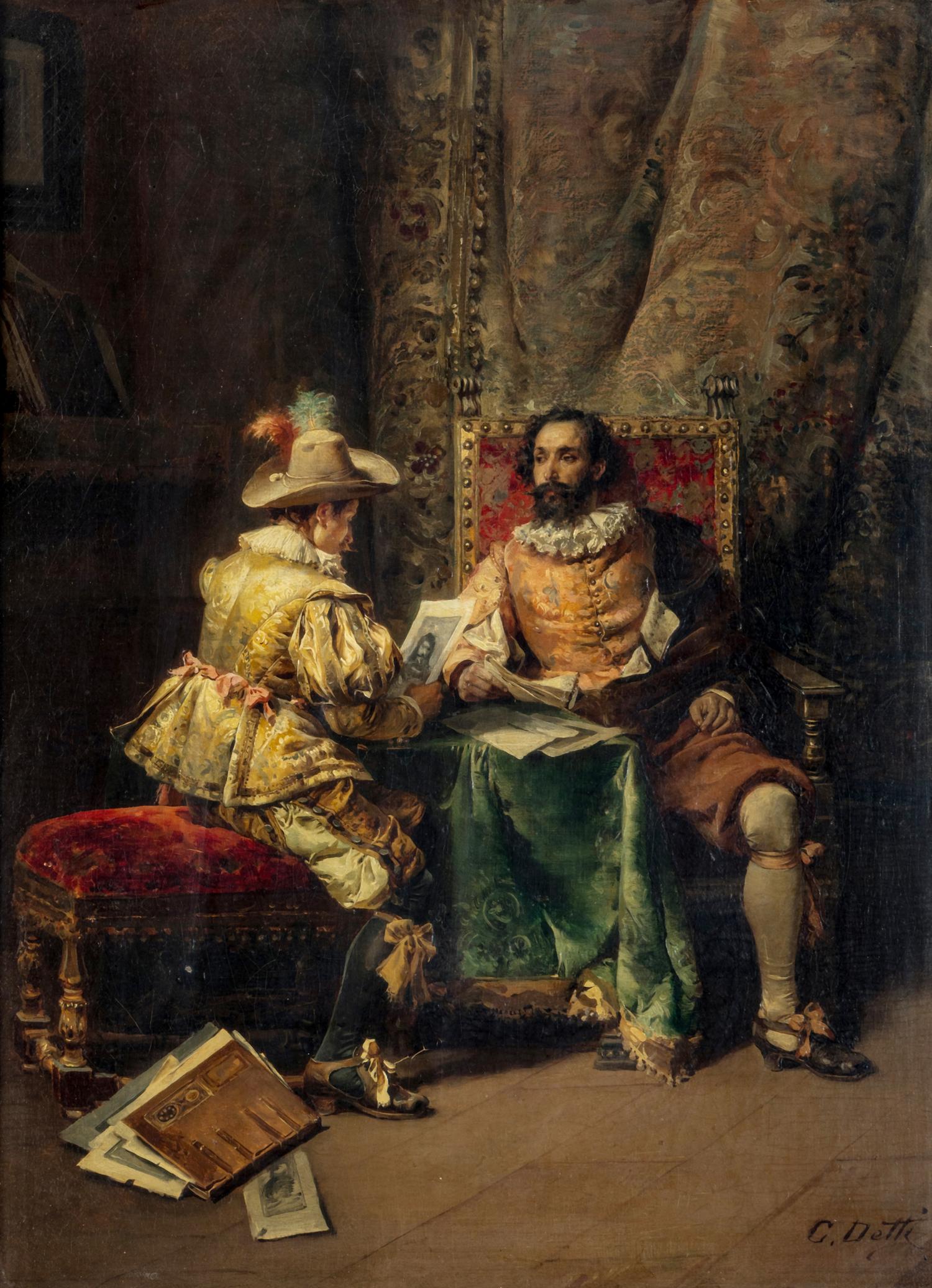Two Cavaliers Conversing