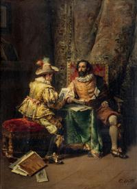 Two Cavaliers Conversing