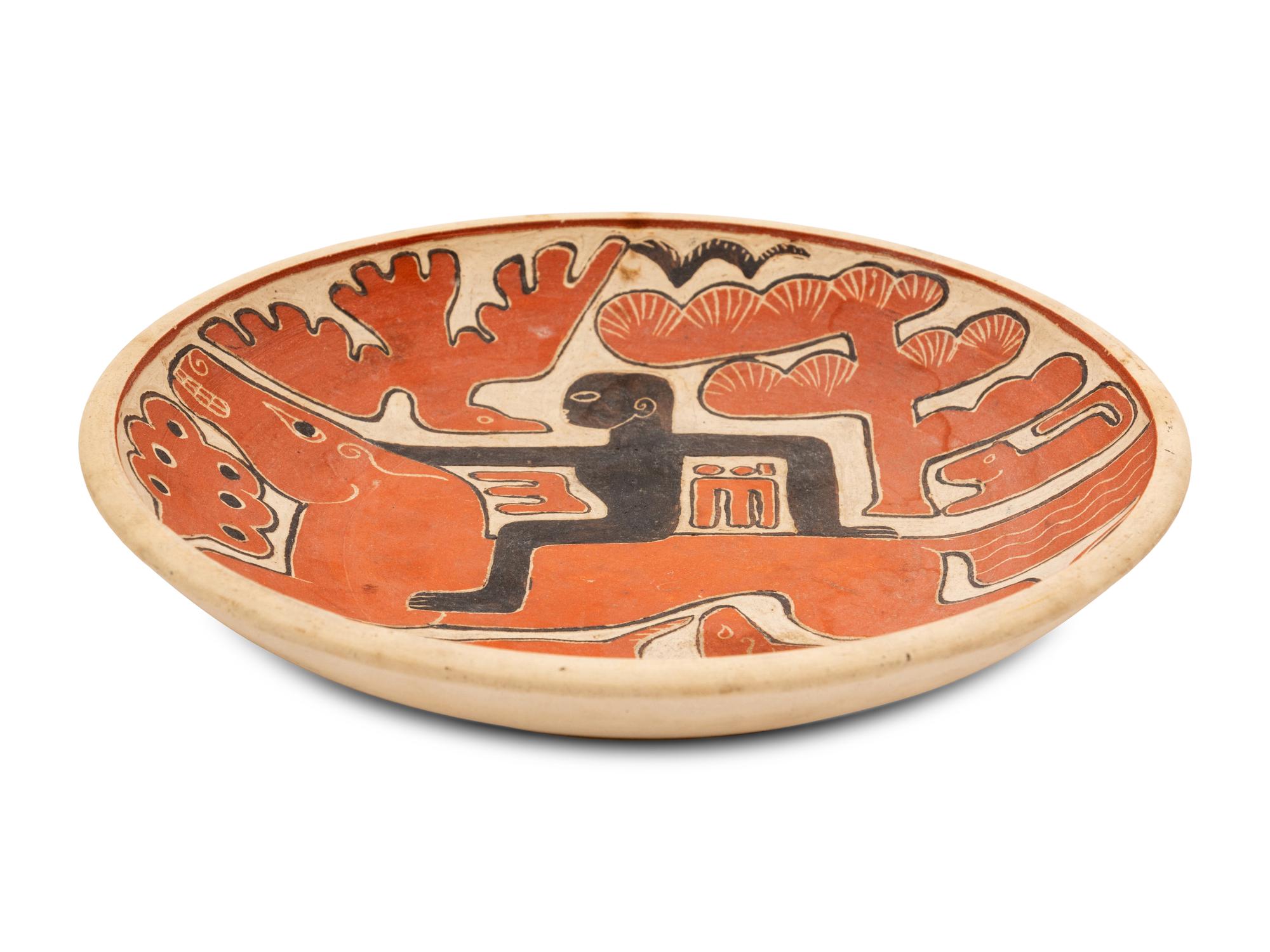 A Shearwater Pottery Sgraffito Bowl