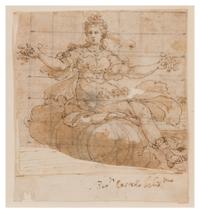 Bernardo Castello, (Italian, 1557-1629), A Roman Goddess, Possibly Flora