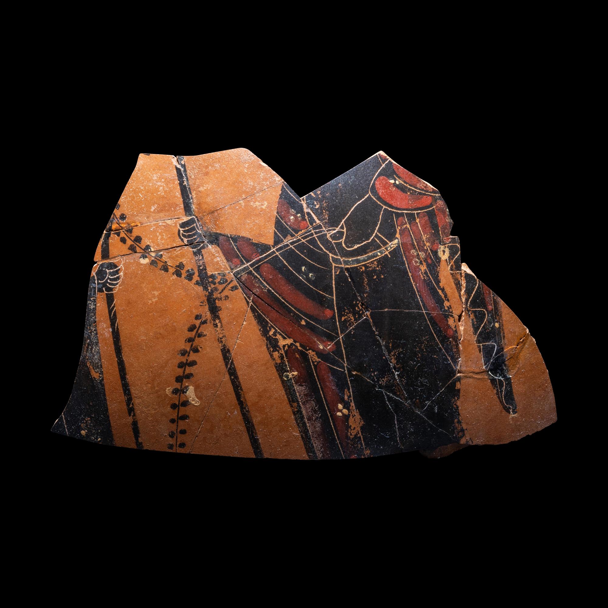 An Attic Black-Figured Amphora Fragment