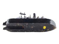[CIVIL WAR]. A late 19th-century ebonized model of a Mississippi Squadron gunboat.