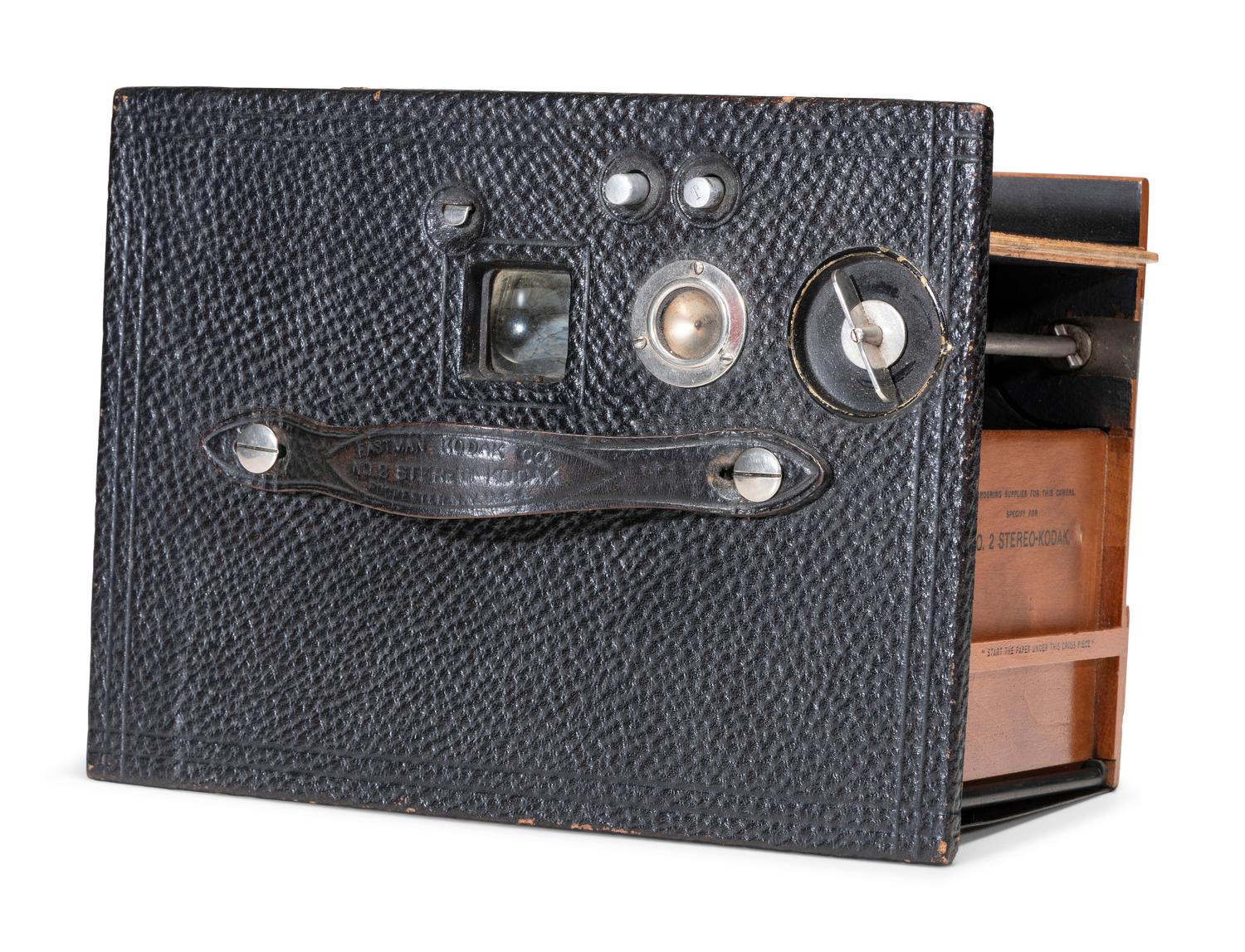 [EARLY PHOTOGRAPHY]. Eastman Kodak Co. No. 2 Stereo Kodak box camera. Rochester, NY, ca 1901-1905.