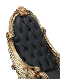 An Italian "Grotto" Style Carved Giltwood Rocking Chair