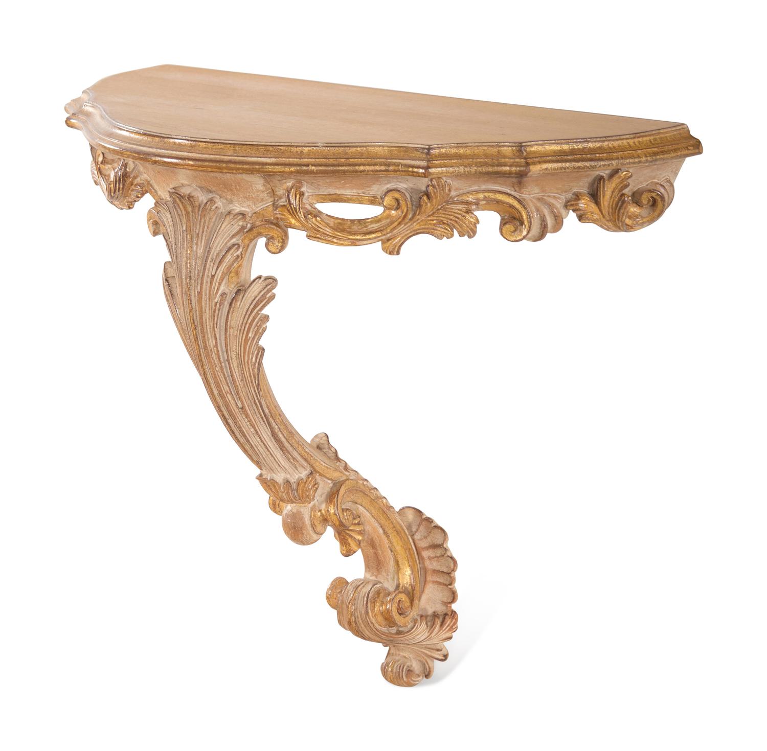 An Italian Gilt Decorated Console Table