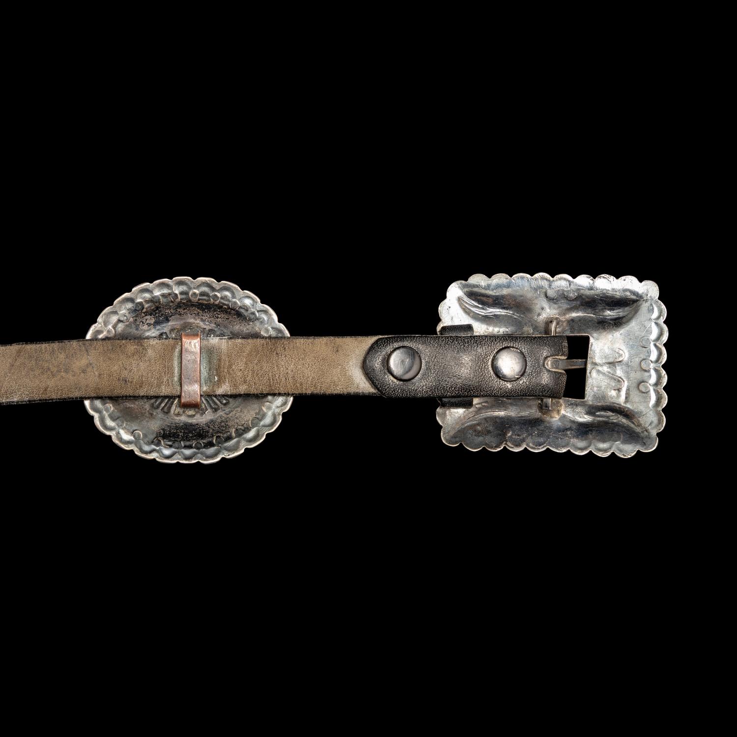 Navajo Silver Concha Belt