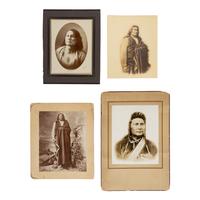 Barry, David F. (1854-1934). A group of 4 photographs of Chiefs Joseph, Gall, and Spotted Tail.