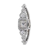 HAMILTON, PLATINUM, 14K WHITE GOLD AND DIAMOND WRISTWATCH