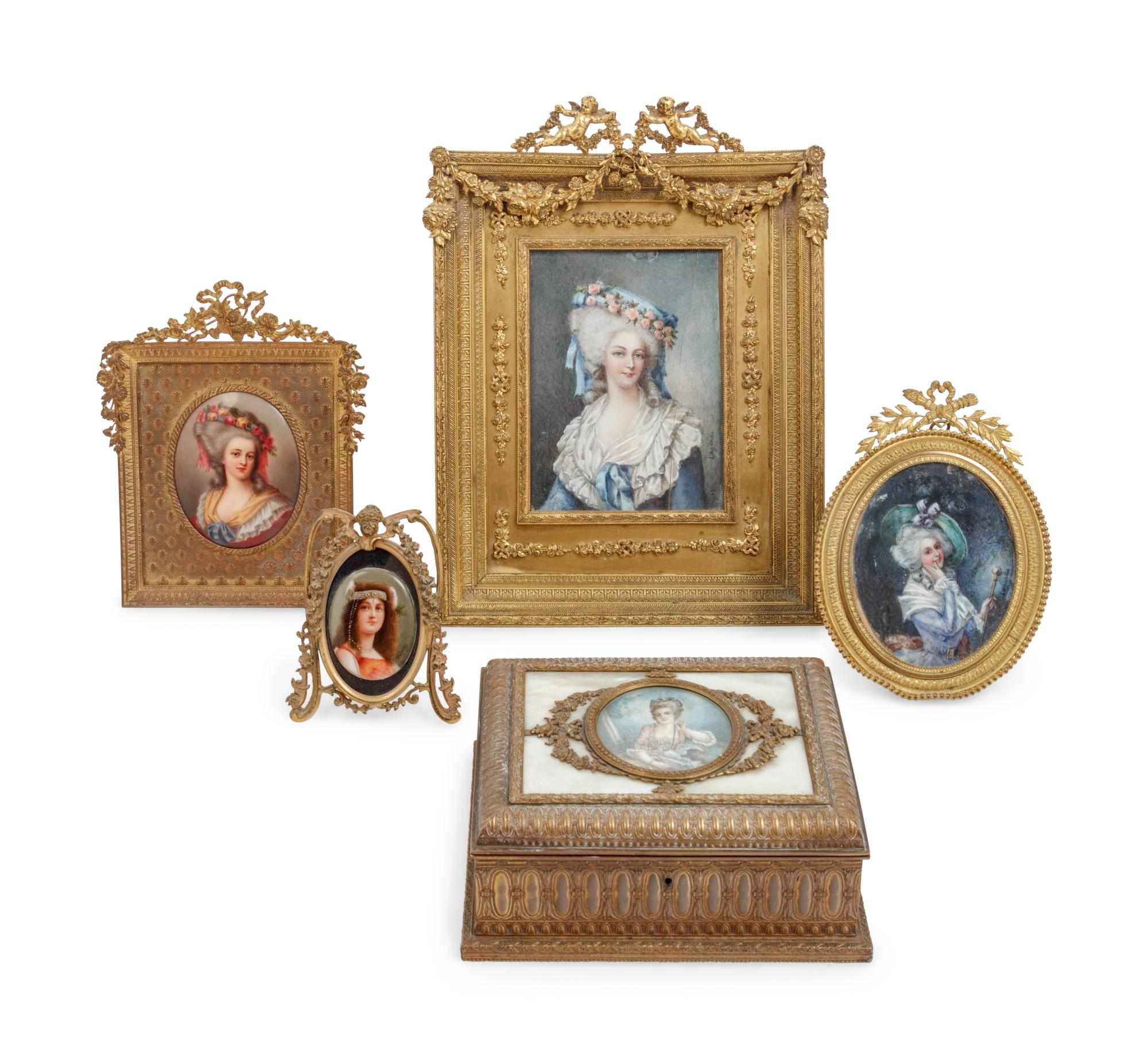 Five Continental Portrait Miniatures